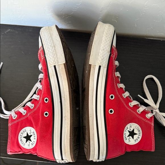 Chuck Taylor All Star EVA Lift Canvas Platform | Red | Size Youth 4 - Picture 5 of 10